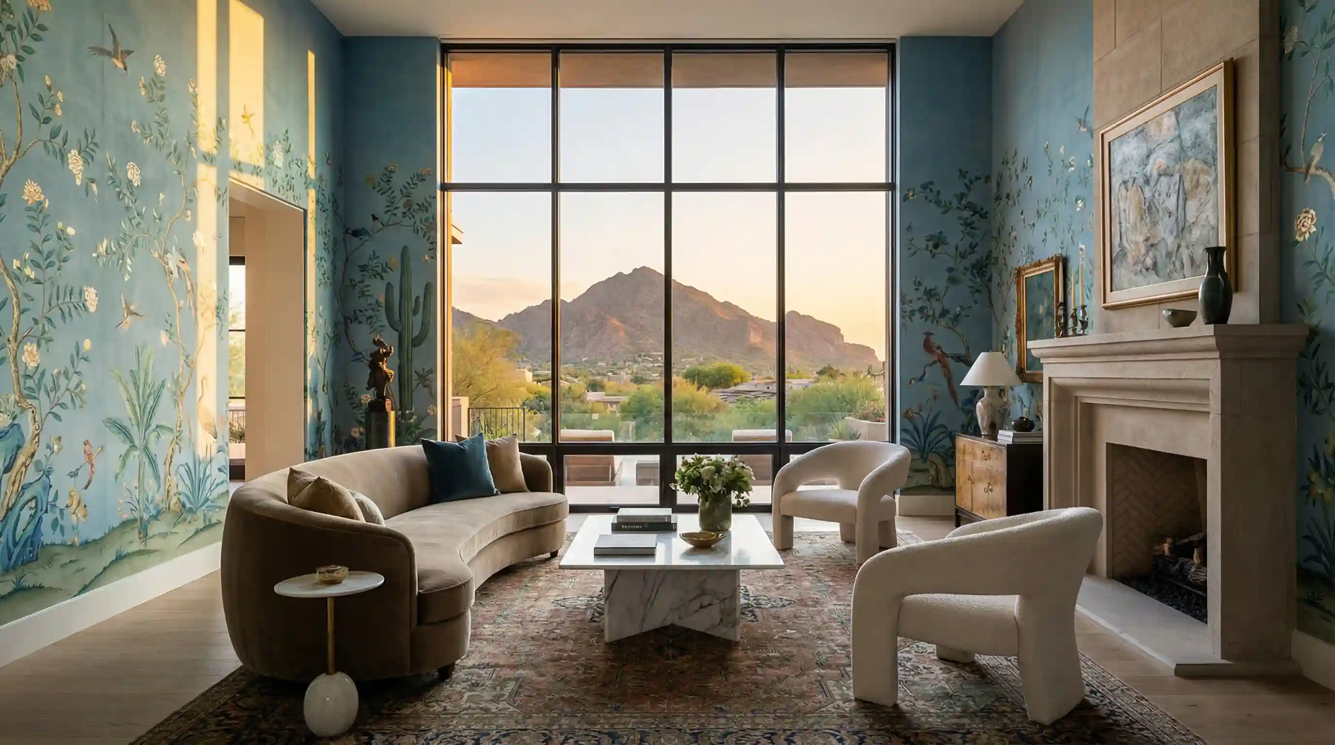 Historic home wallpaper restoration